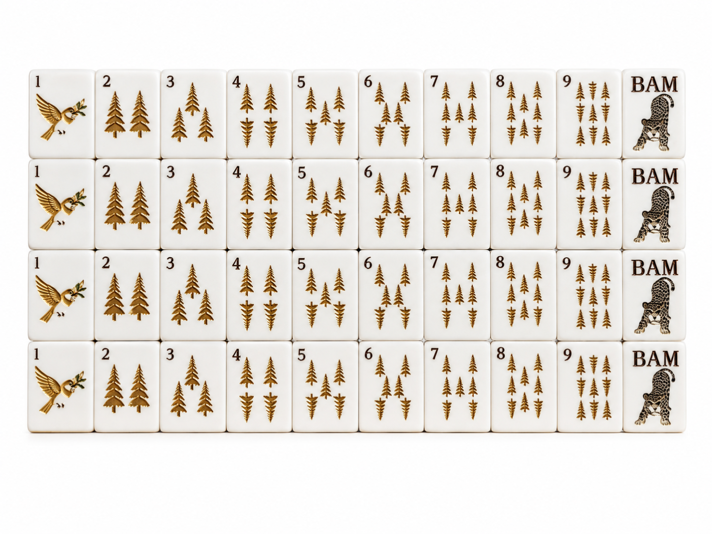 Leopard Luxe Mahjong Tiles