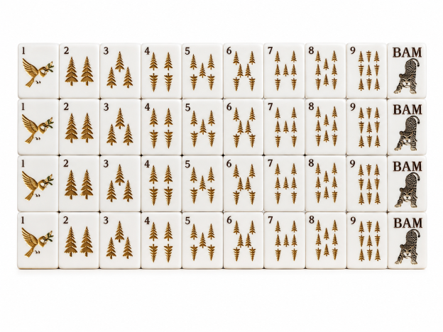 Leopard Luxe Mahjong Tiles