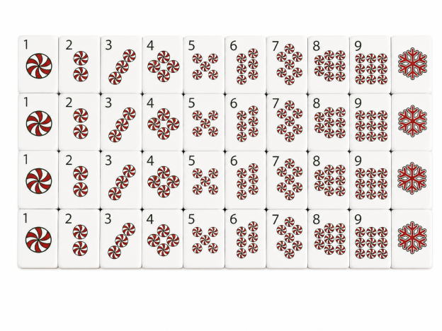 Christmas Mahjong Tiles