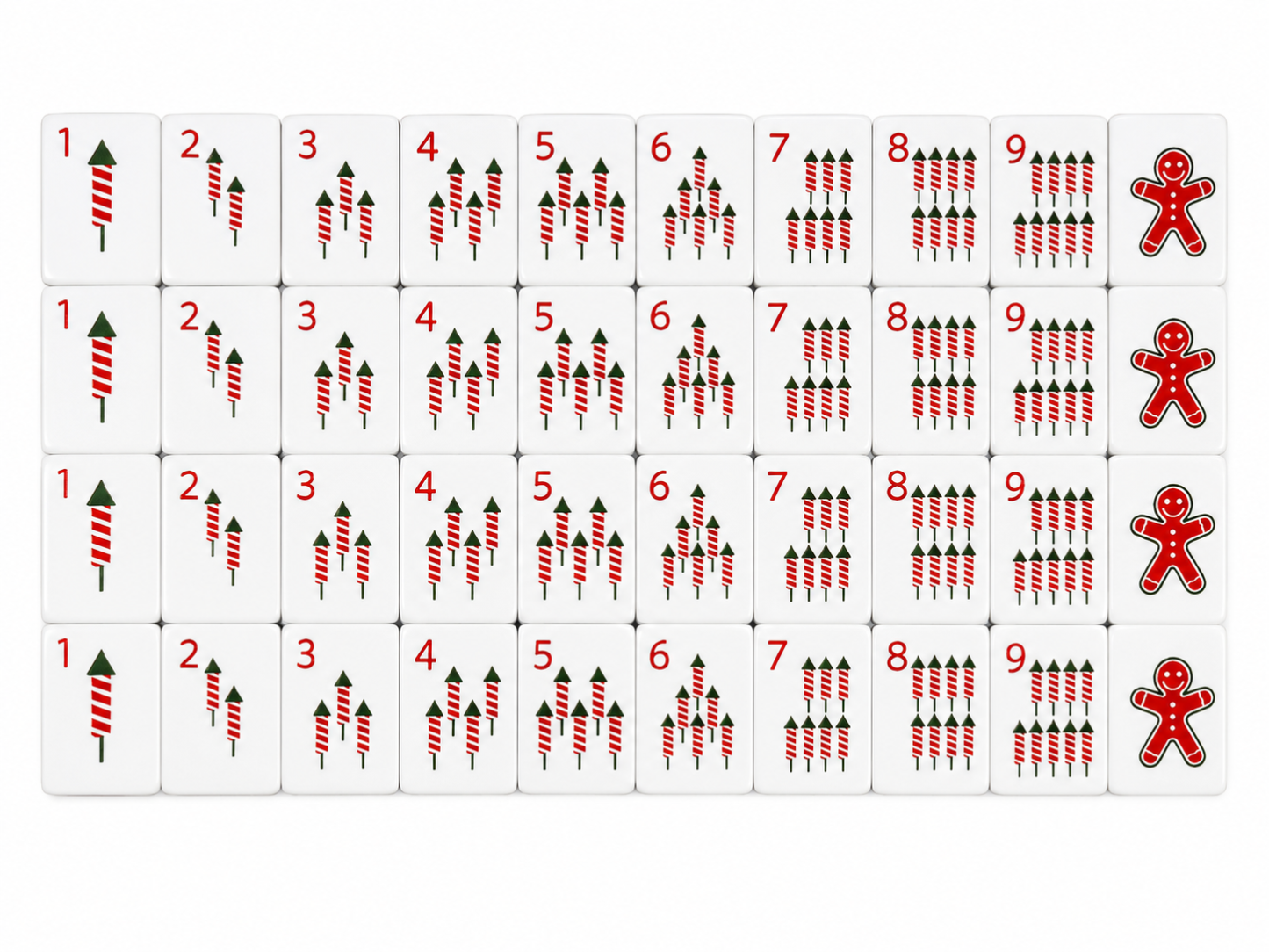 Christmas Mahjong Tiles