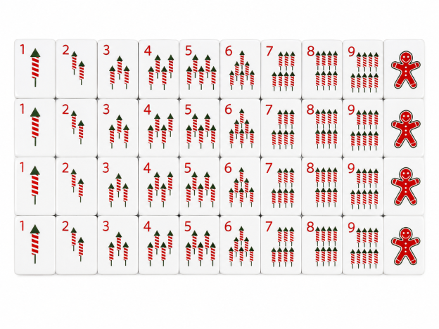 Christmas Mahjong Tiles