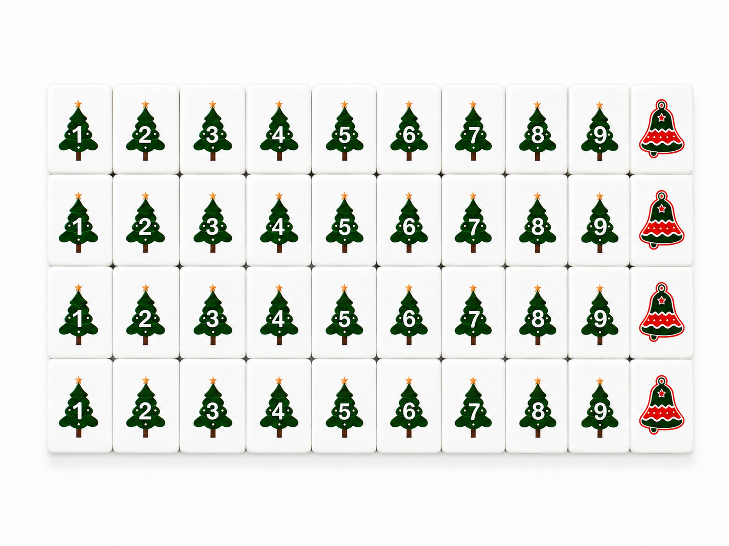Christmas Mahjong Tiles