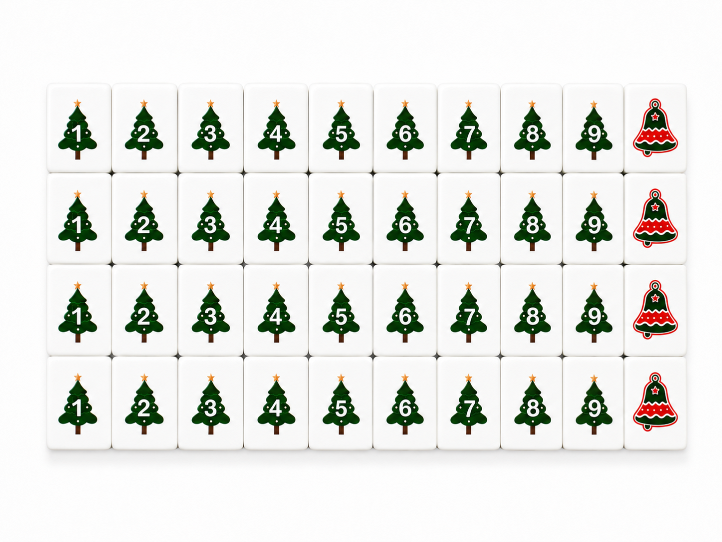 Christmas Mahjong Tiles