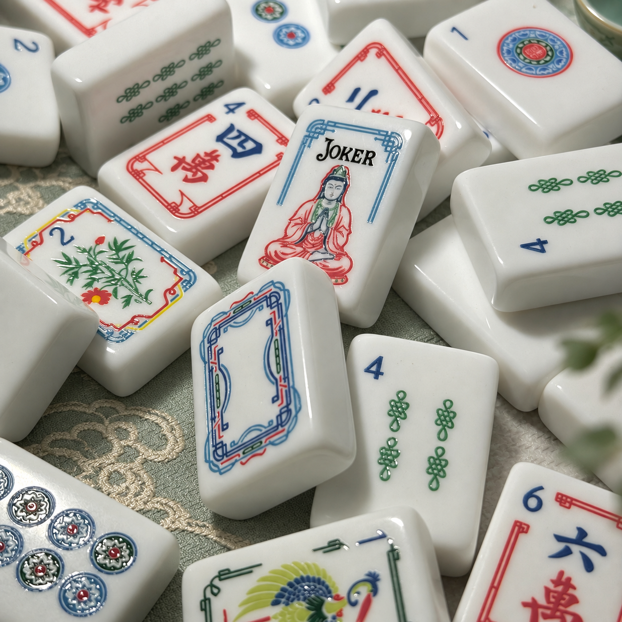 Classic White Heritage American Mahjong Tiles