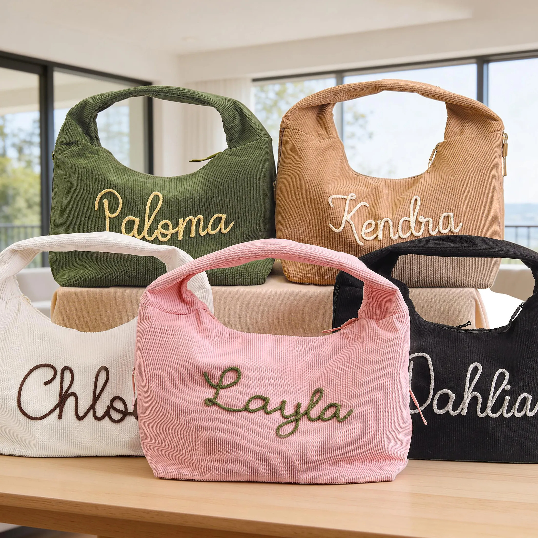 Custom Corduroy Tote Bag