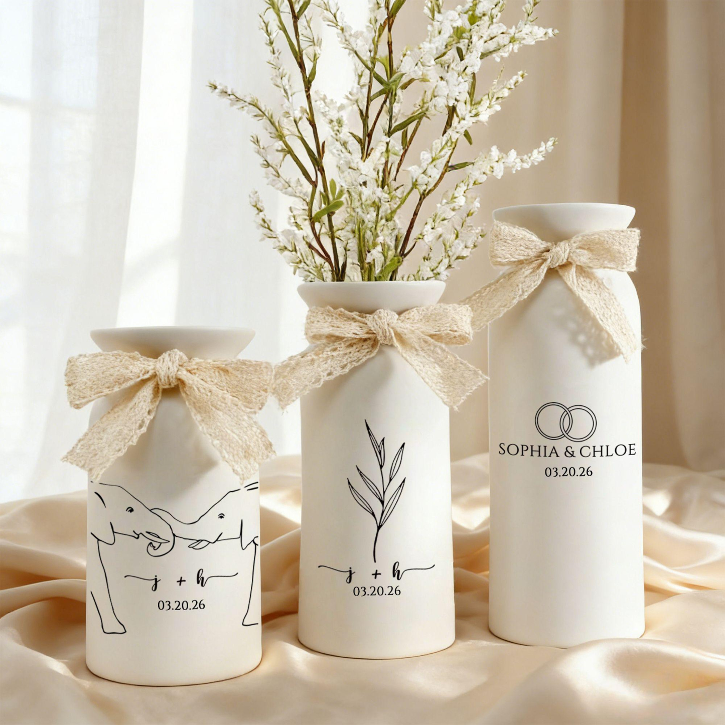 Custom Wedding Gifts Flower Vase