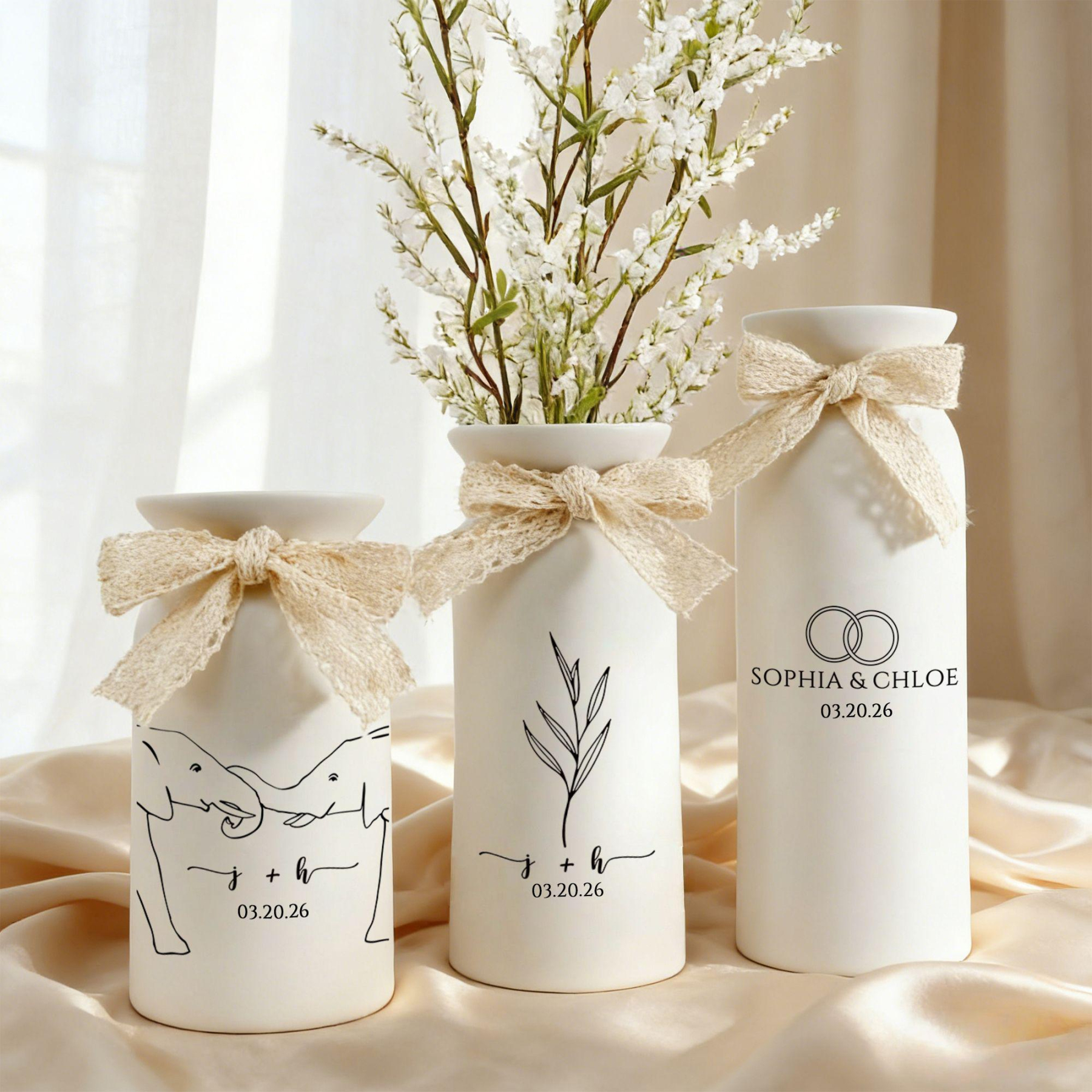 Custom Wedding Gifts Flower Vase