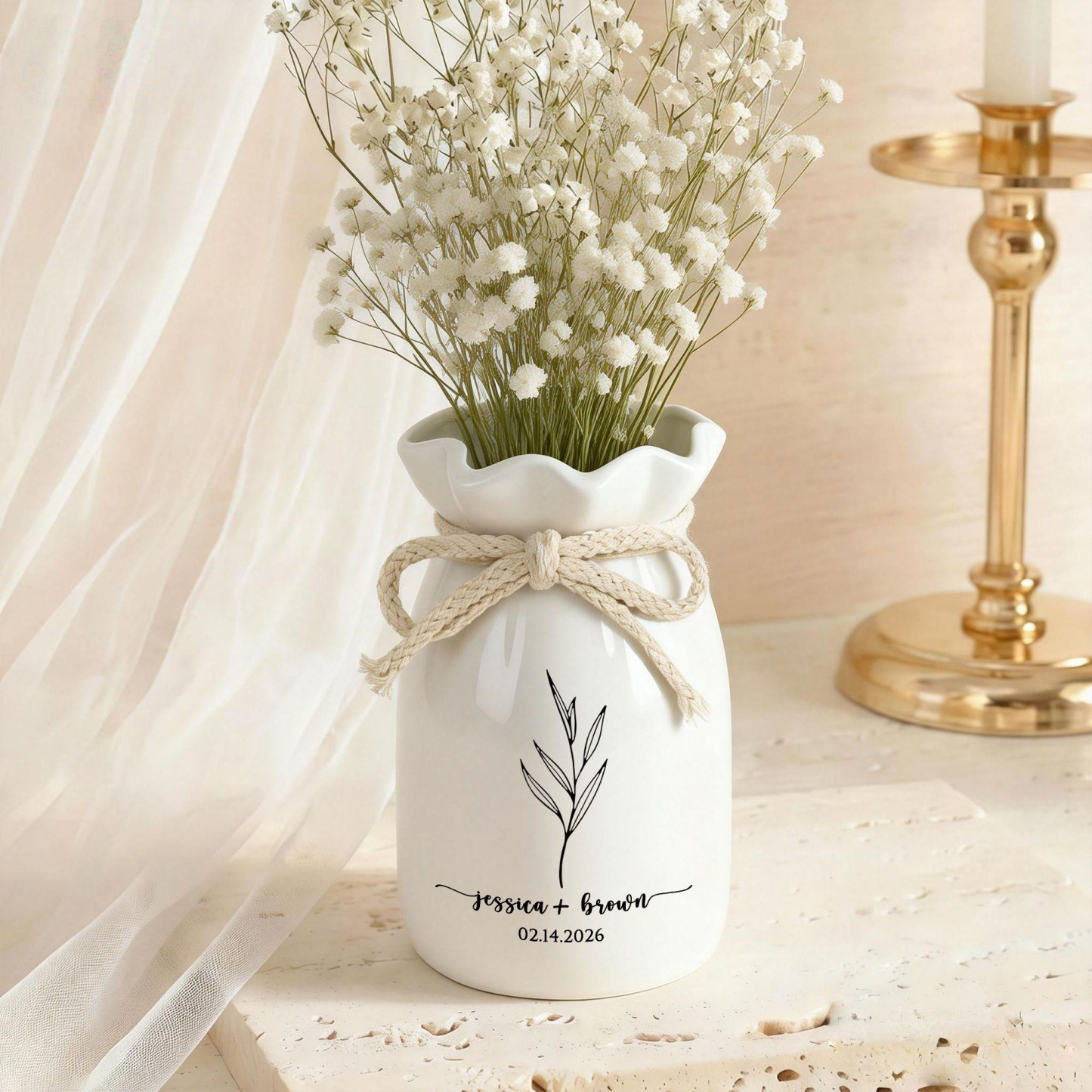 Custom Wedding Gifts Flower Vase