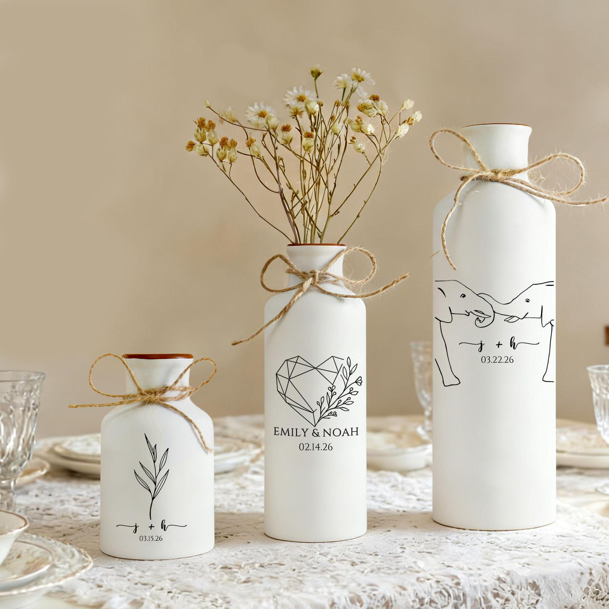 Custom Wedding Gifts Flower Vase