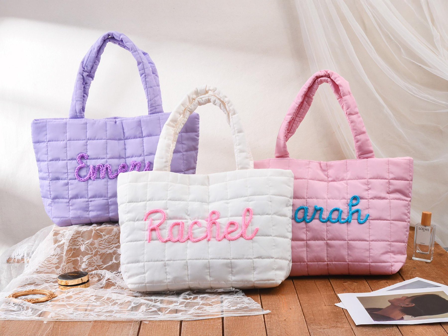 Personalized Name Tote Bag