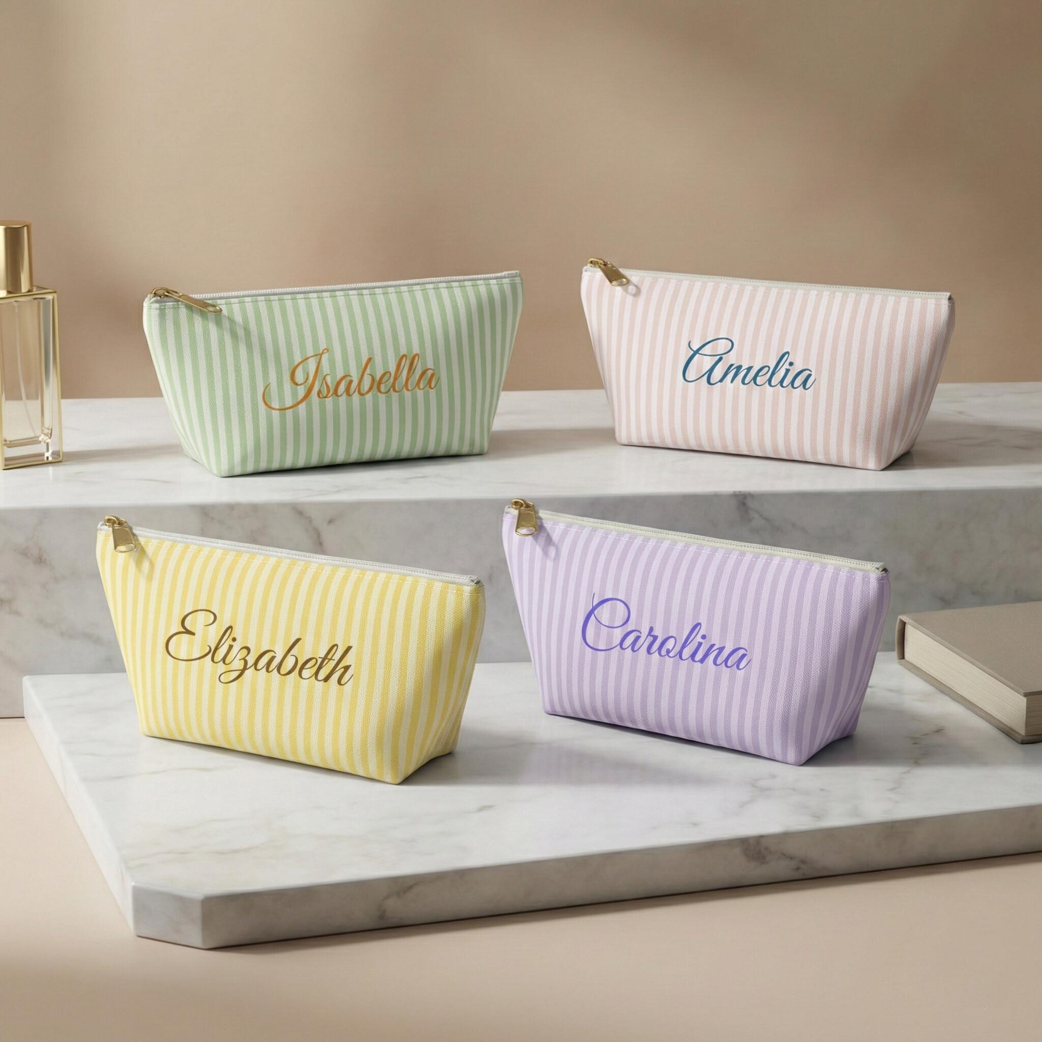 Personalized Makeup Bag: Custom Toiletry Organizer With Zipper