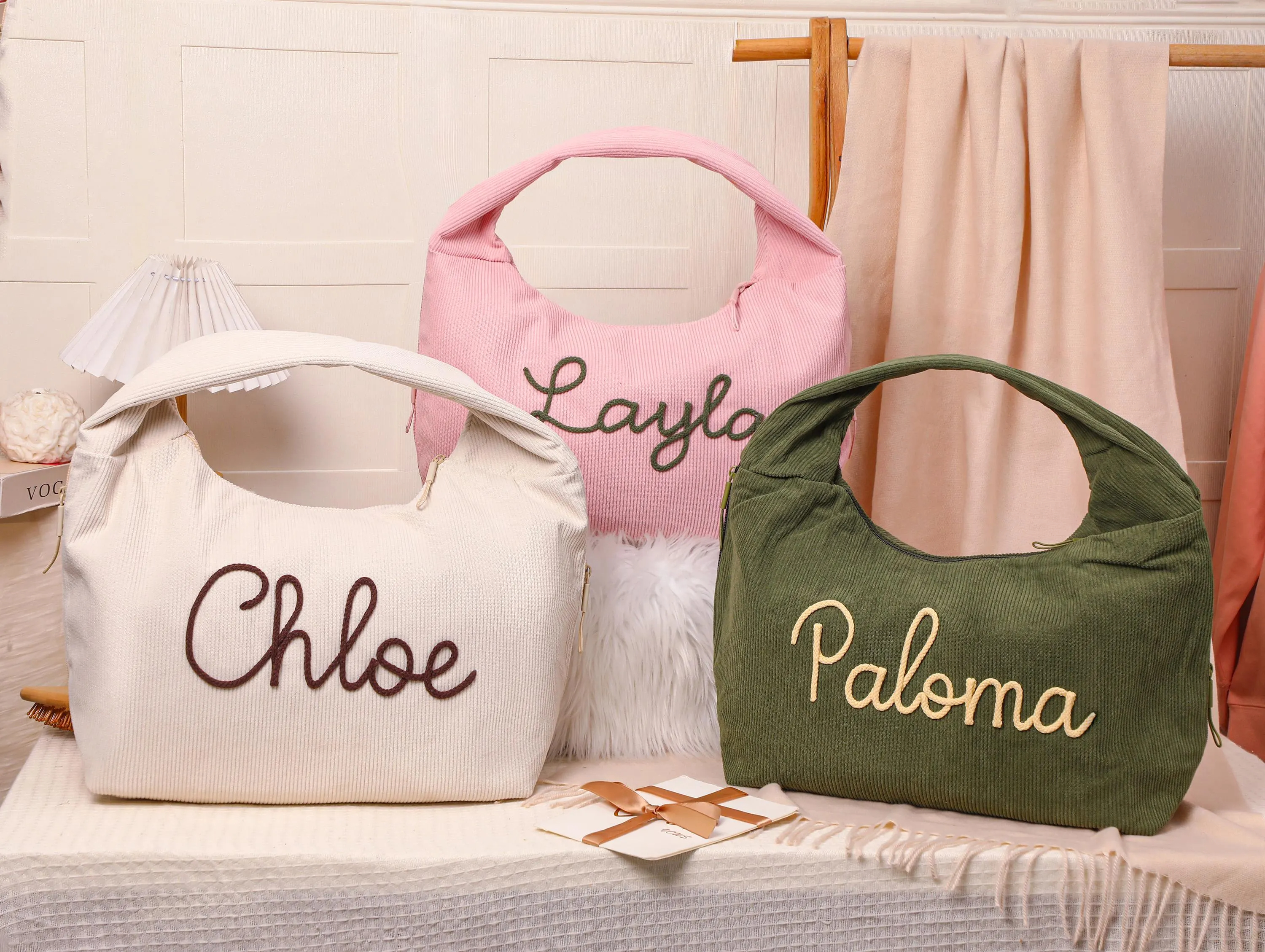 Custom Corduroy Tote Bag