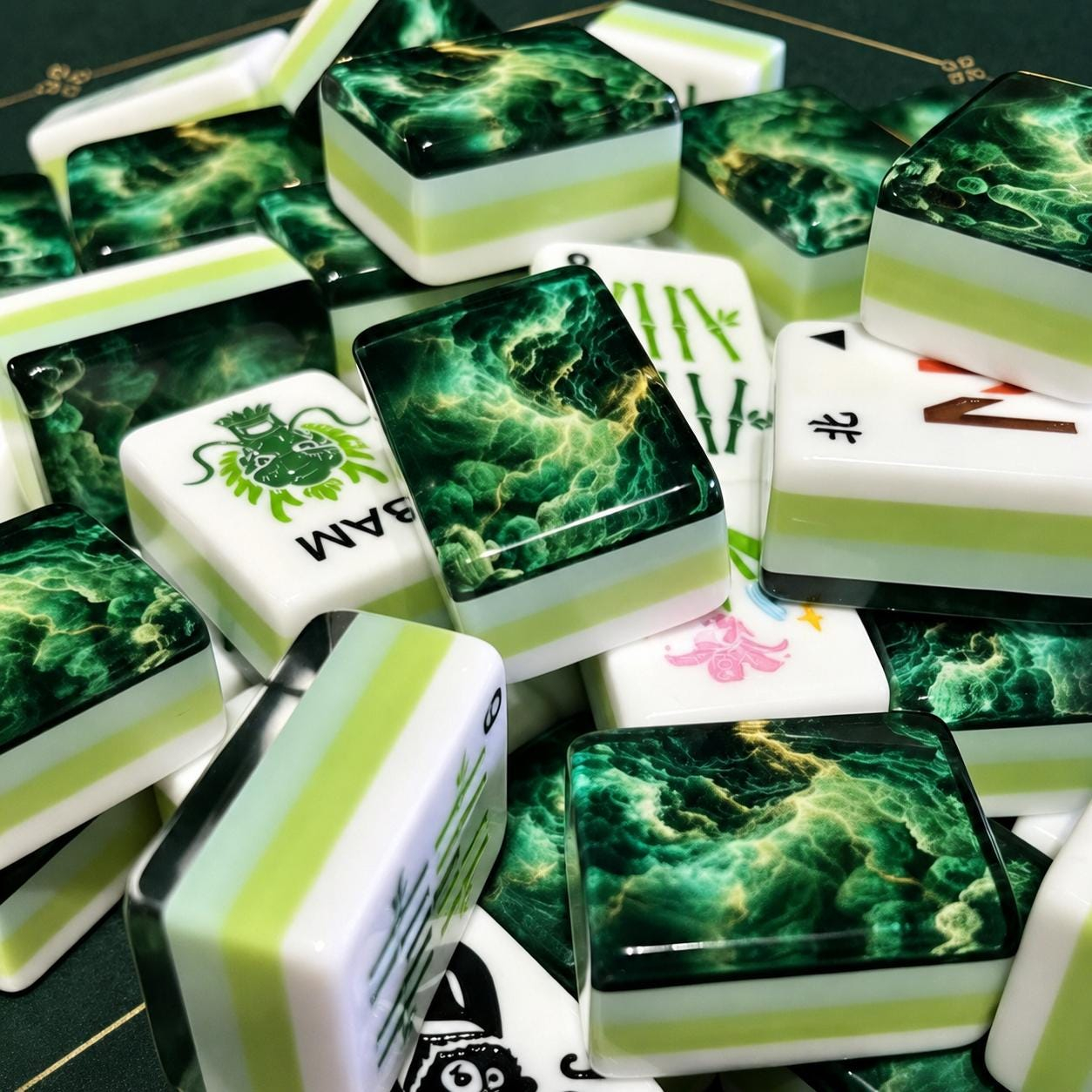 Cloud Thunder Mahjong Tiles