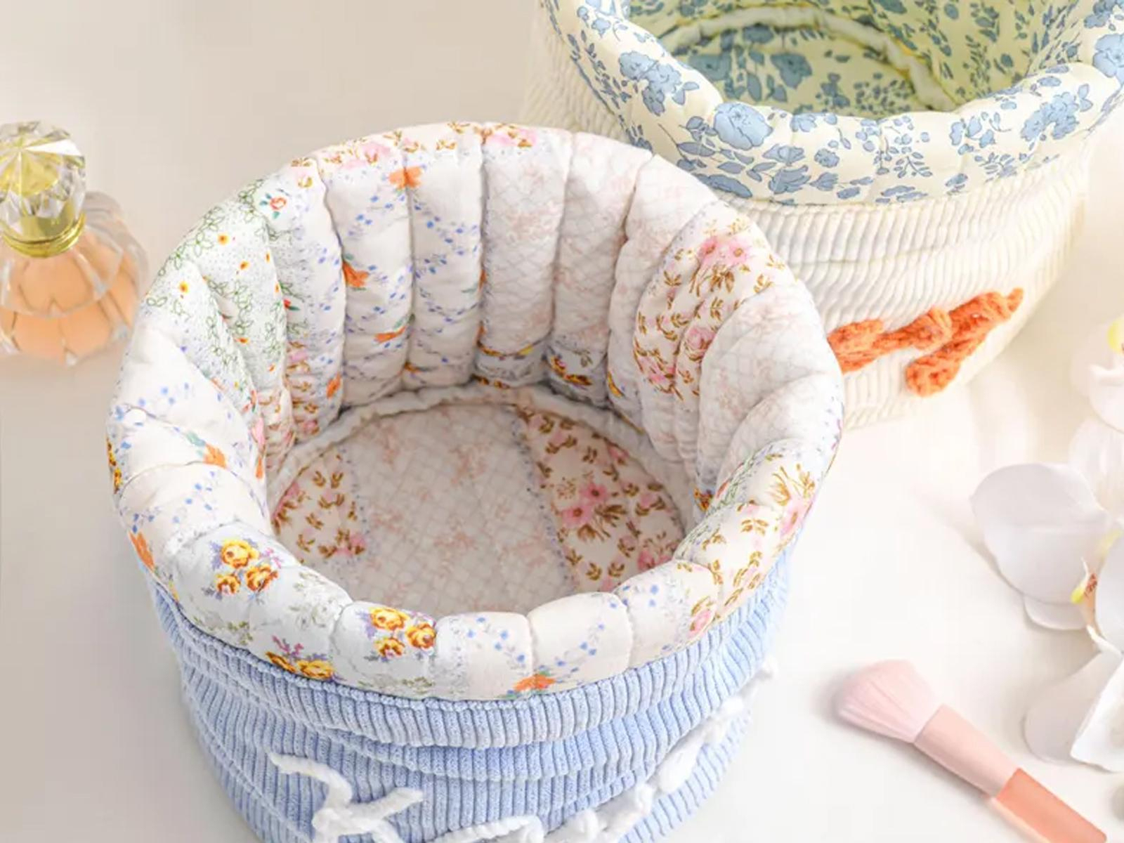 Personalized Corduroy Drawstring Makeup Bag