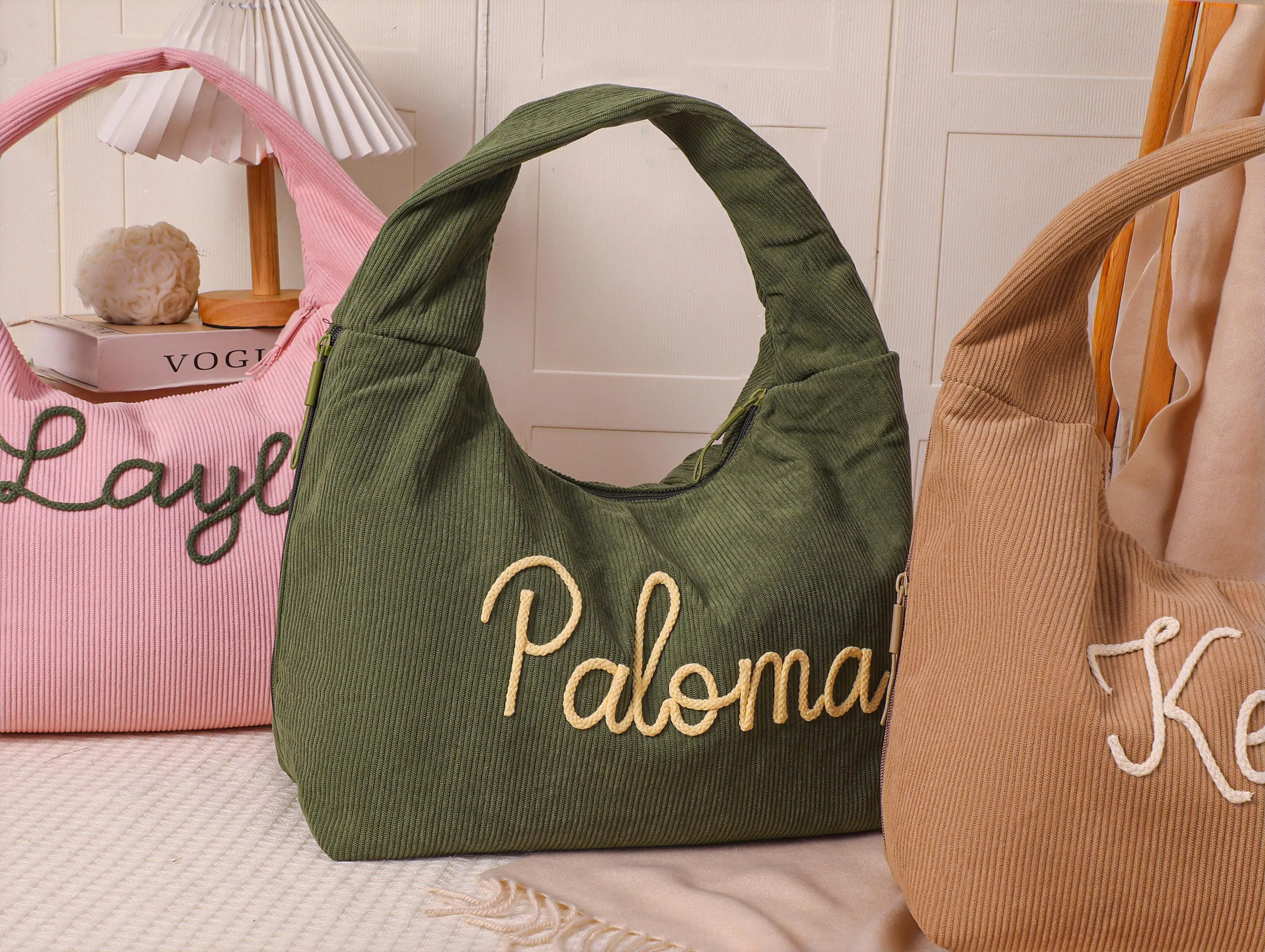 Custom Corduroy Tote Bag