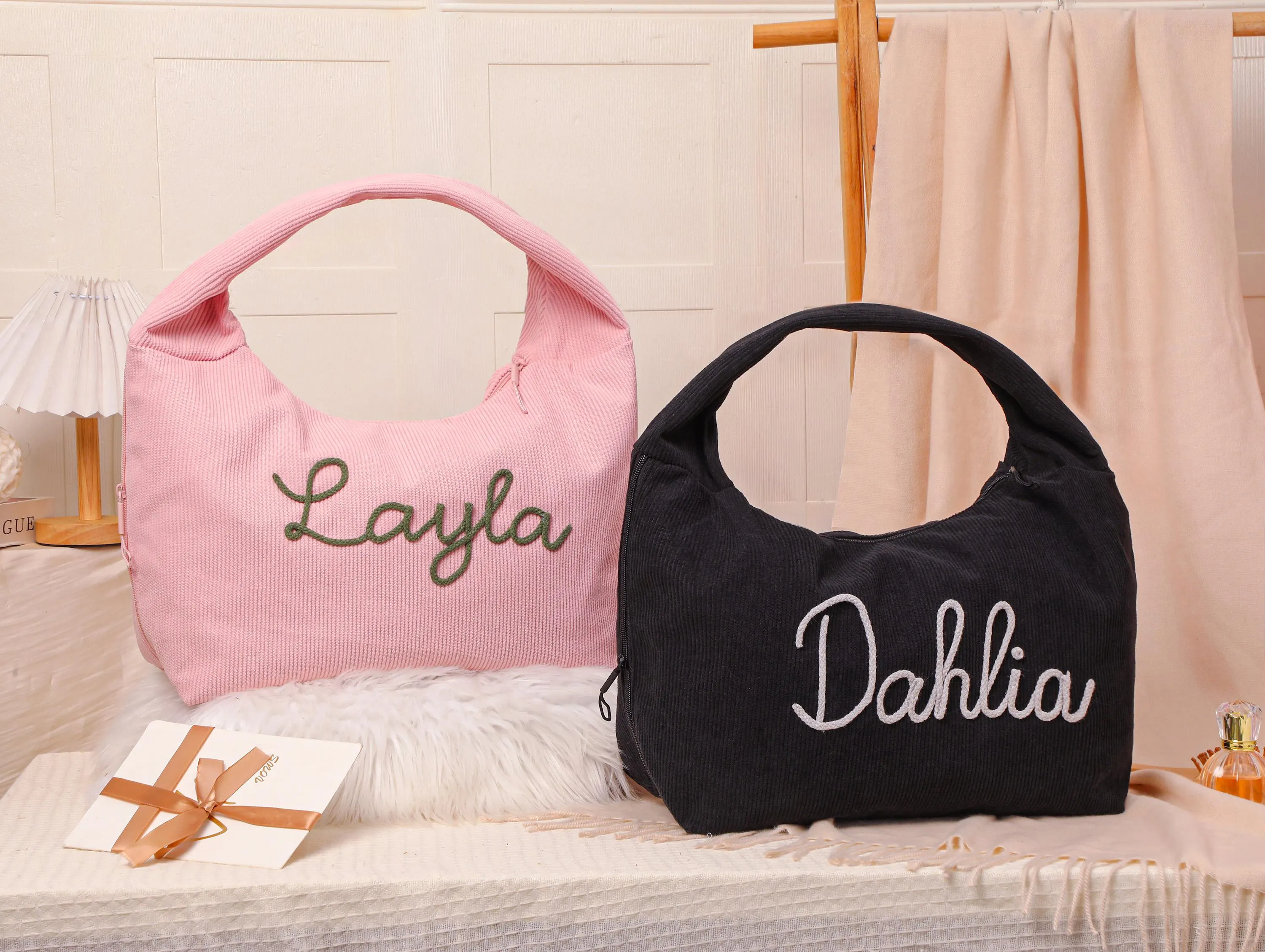 Custom Corduroy Tote Bag