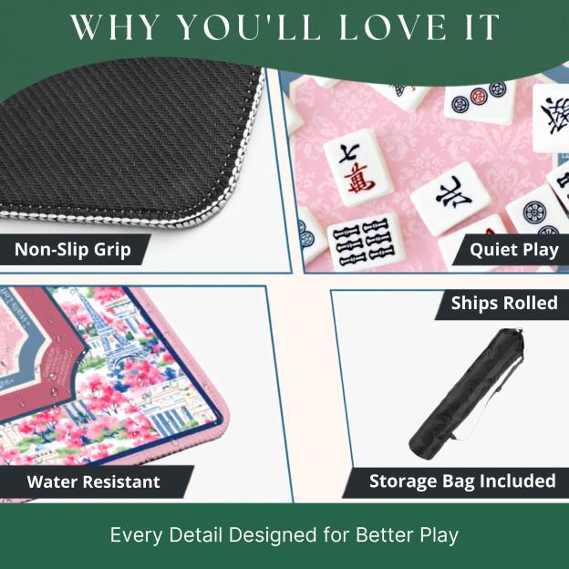 Chinoiserie Paris Mahjong Mat