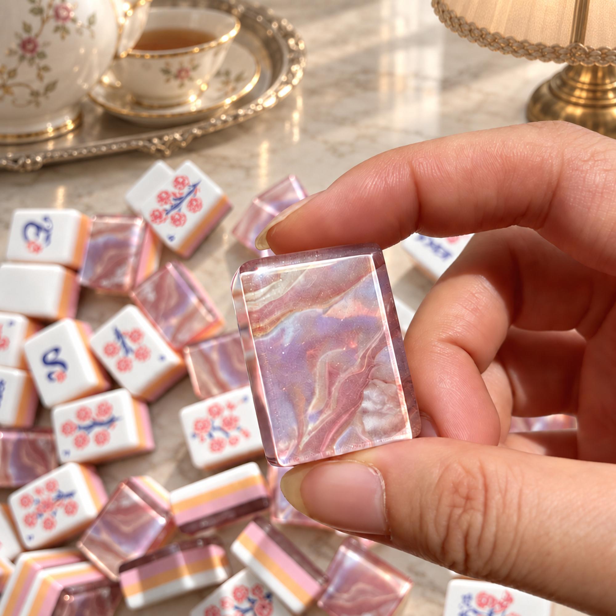 Iridescent Swirl American Mahjong Tiles