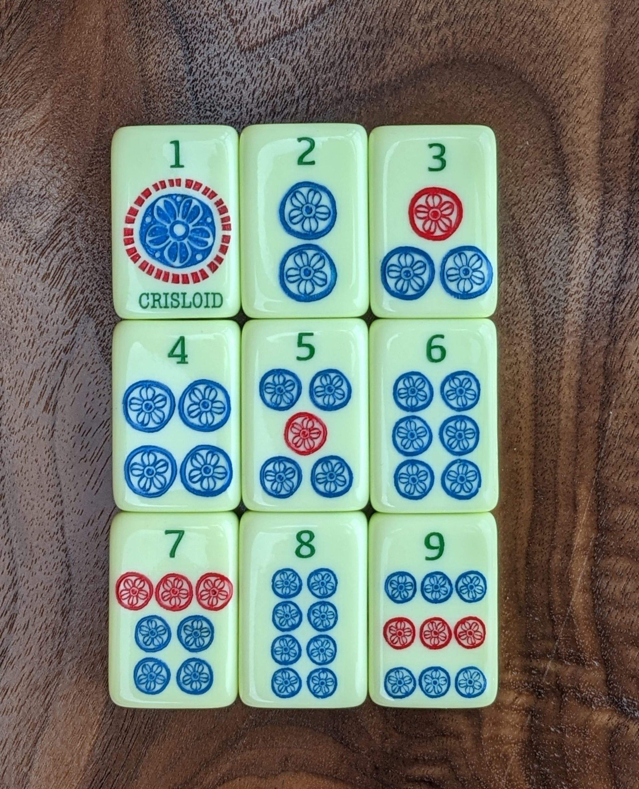Celadon Garden Mahjong Tiles
