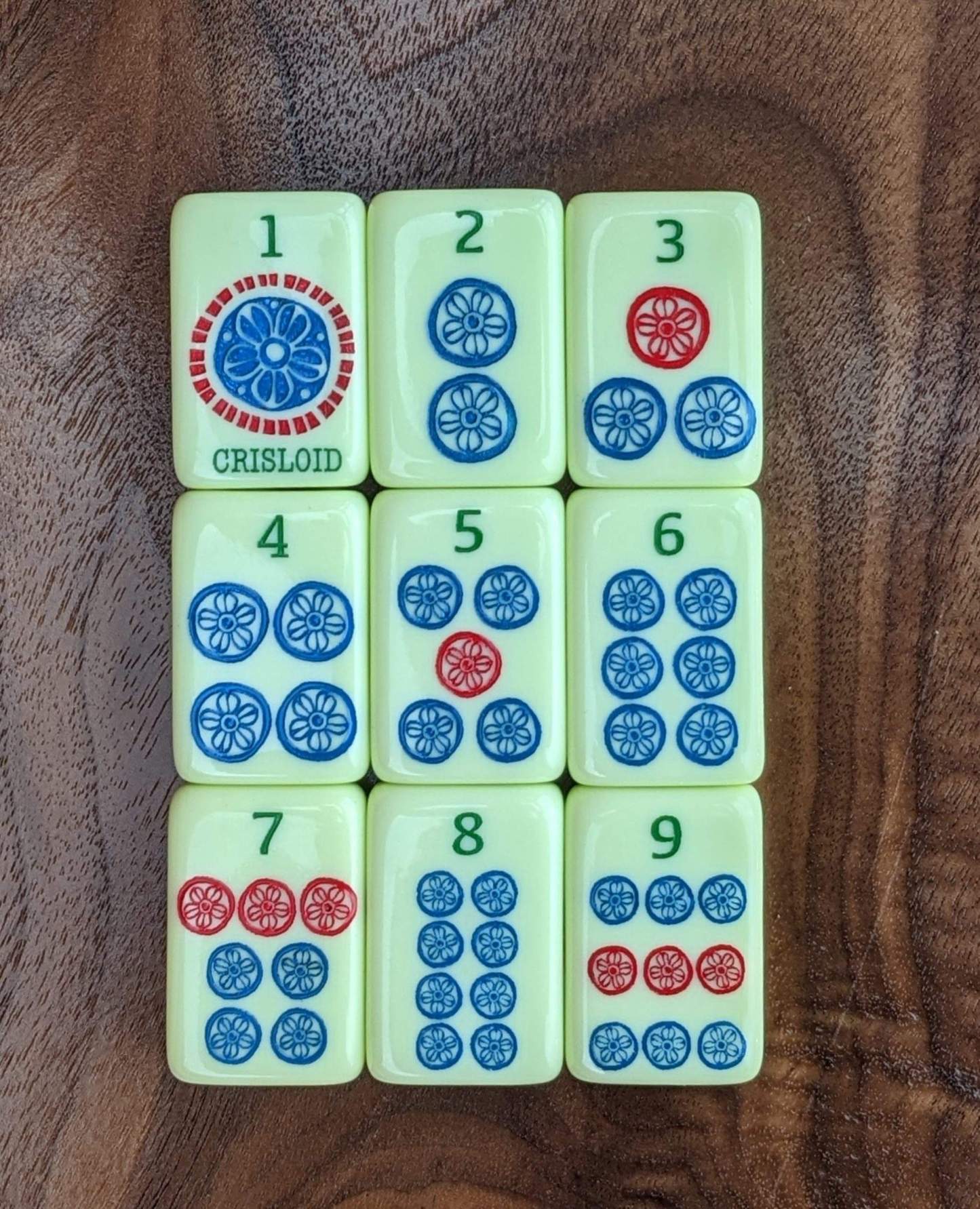 Celadon Garden Mahjong Tiles