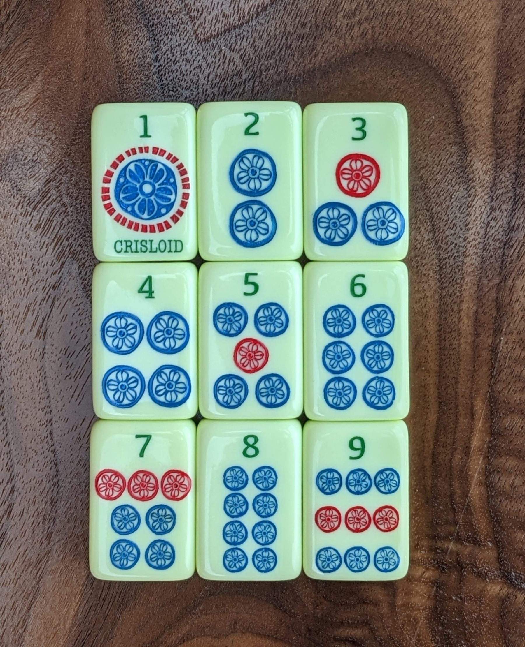 Celadon Garden Mahjong Tiles