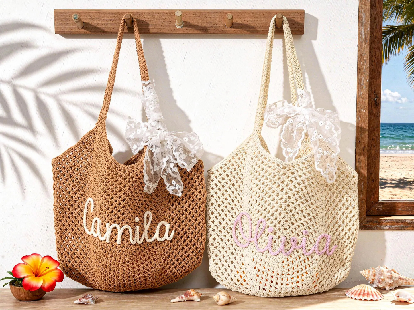 Personalized Beach Tote Bag