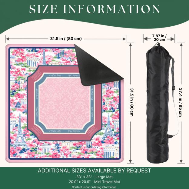 Chinoiserie Paris Mahjong Mat