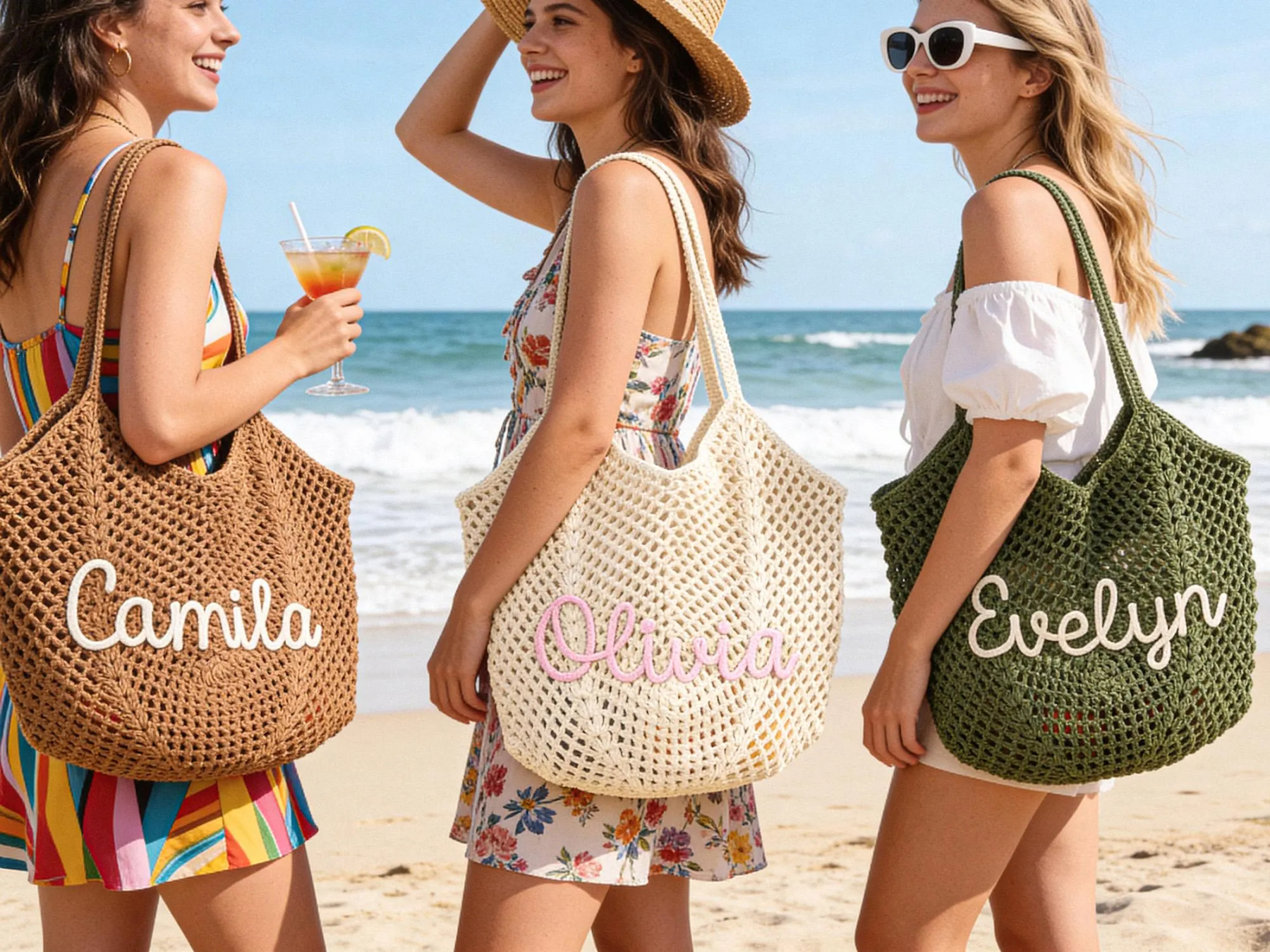 Personalized Beach Tote Bag
