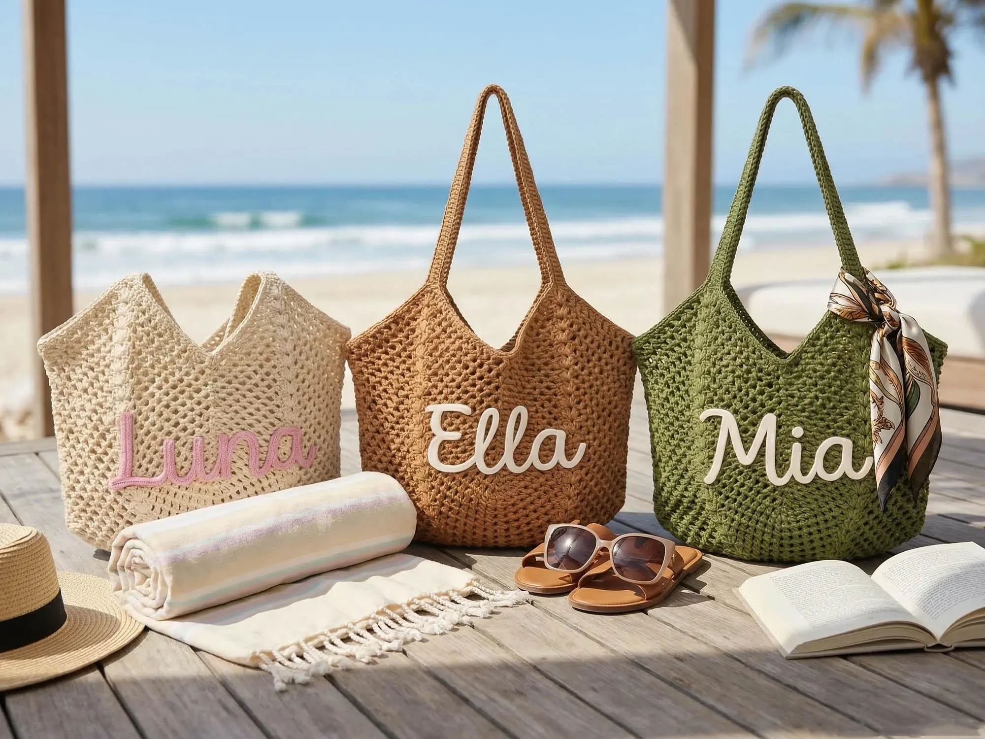 Personalized Beach Tote Bag