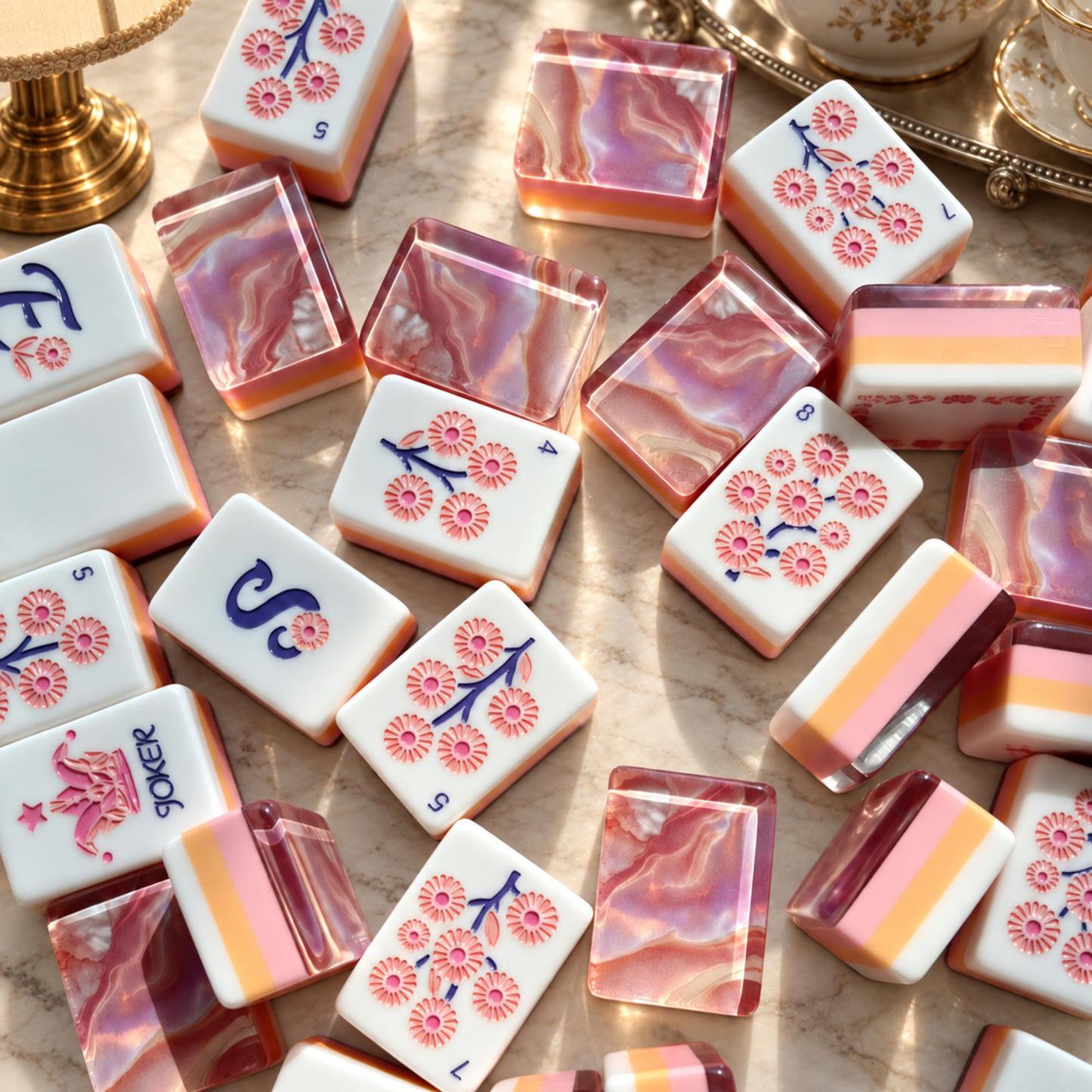 Iridescent Swirl American Mahjong Tiles