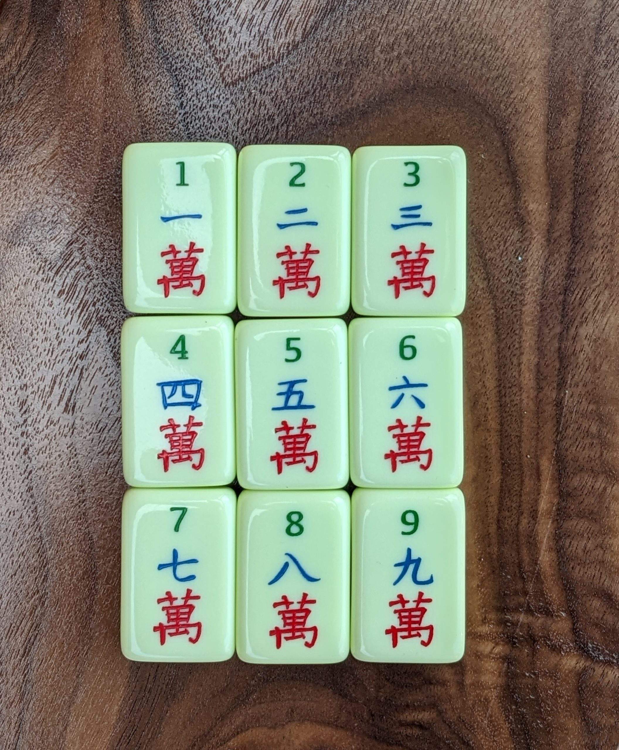 Celadon Garden Mahjong Tiles
