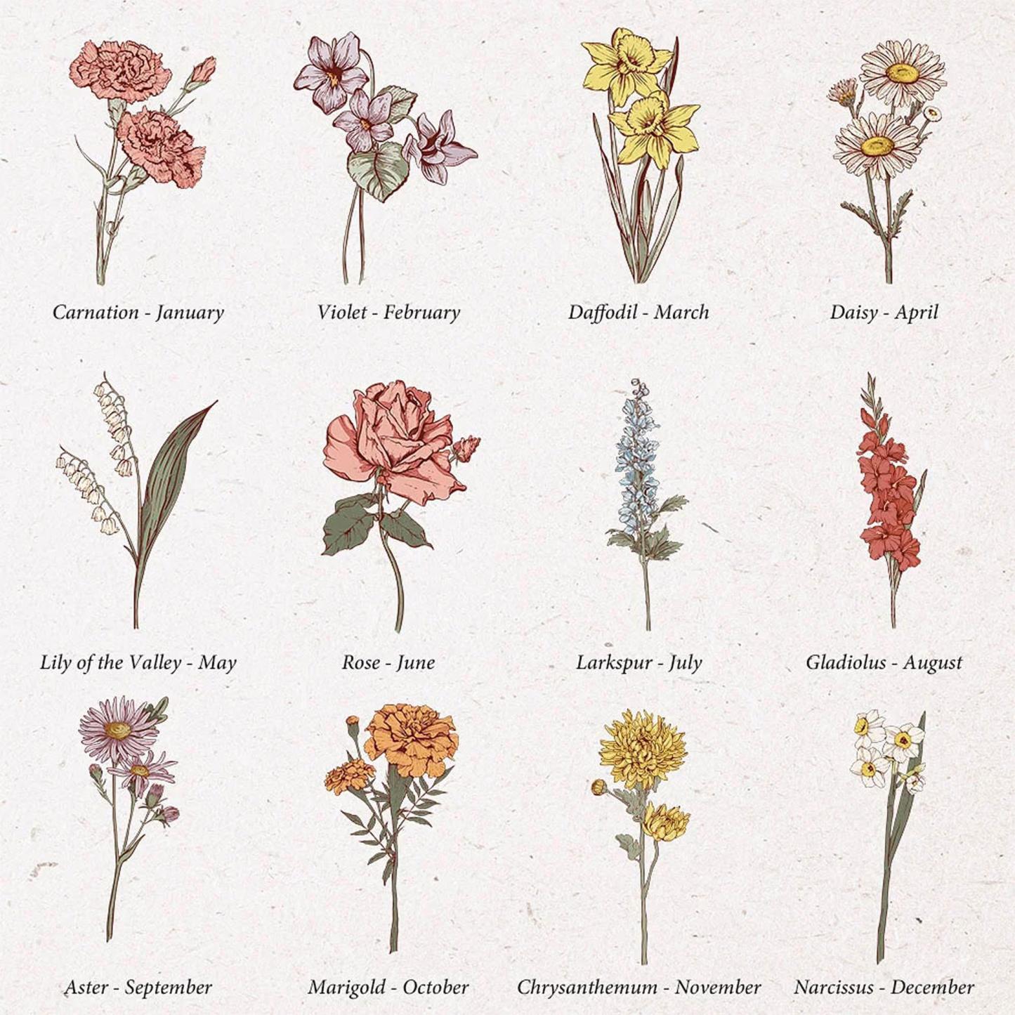 Personalized Birth Flower Corduroy Large Capacity Tote Bag with Name Daily Use Birthday Gift for Women