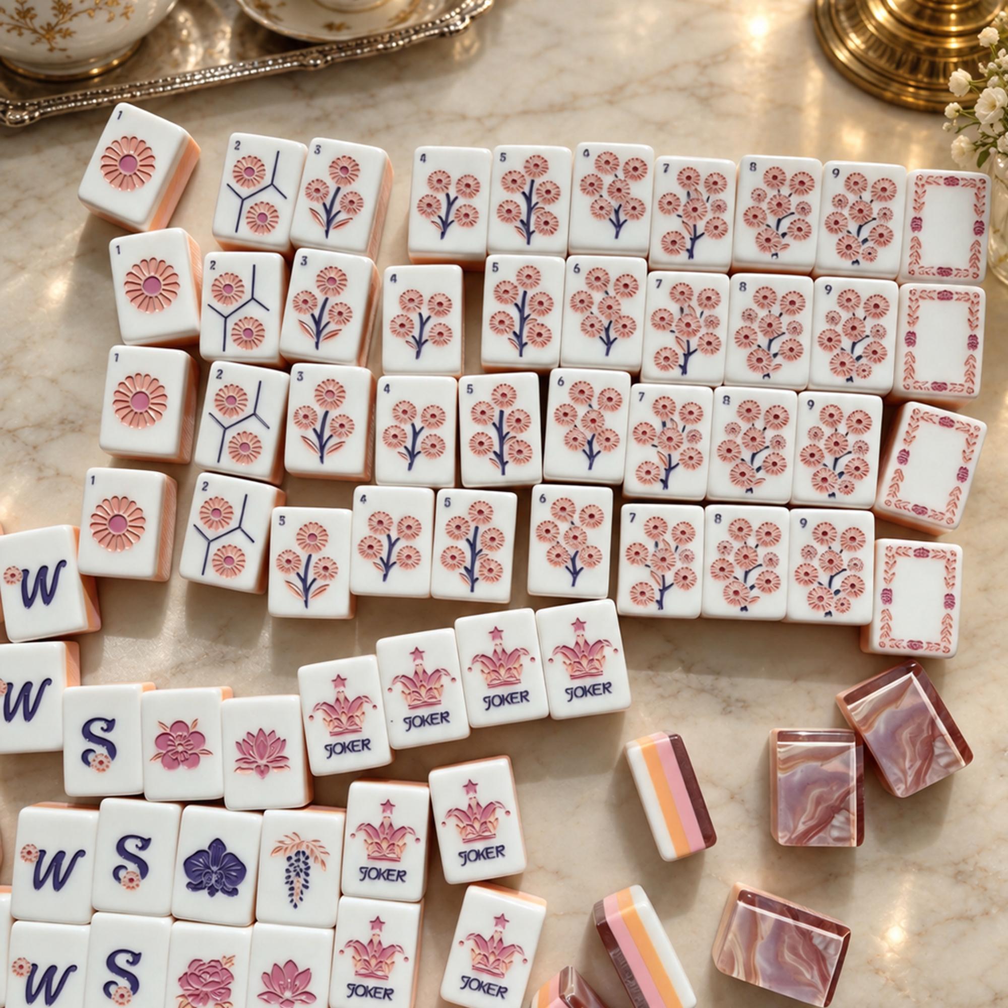 Iridescent Swirl American Mahjong Tiles