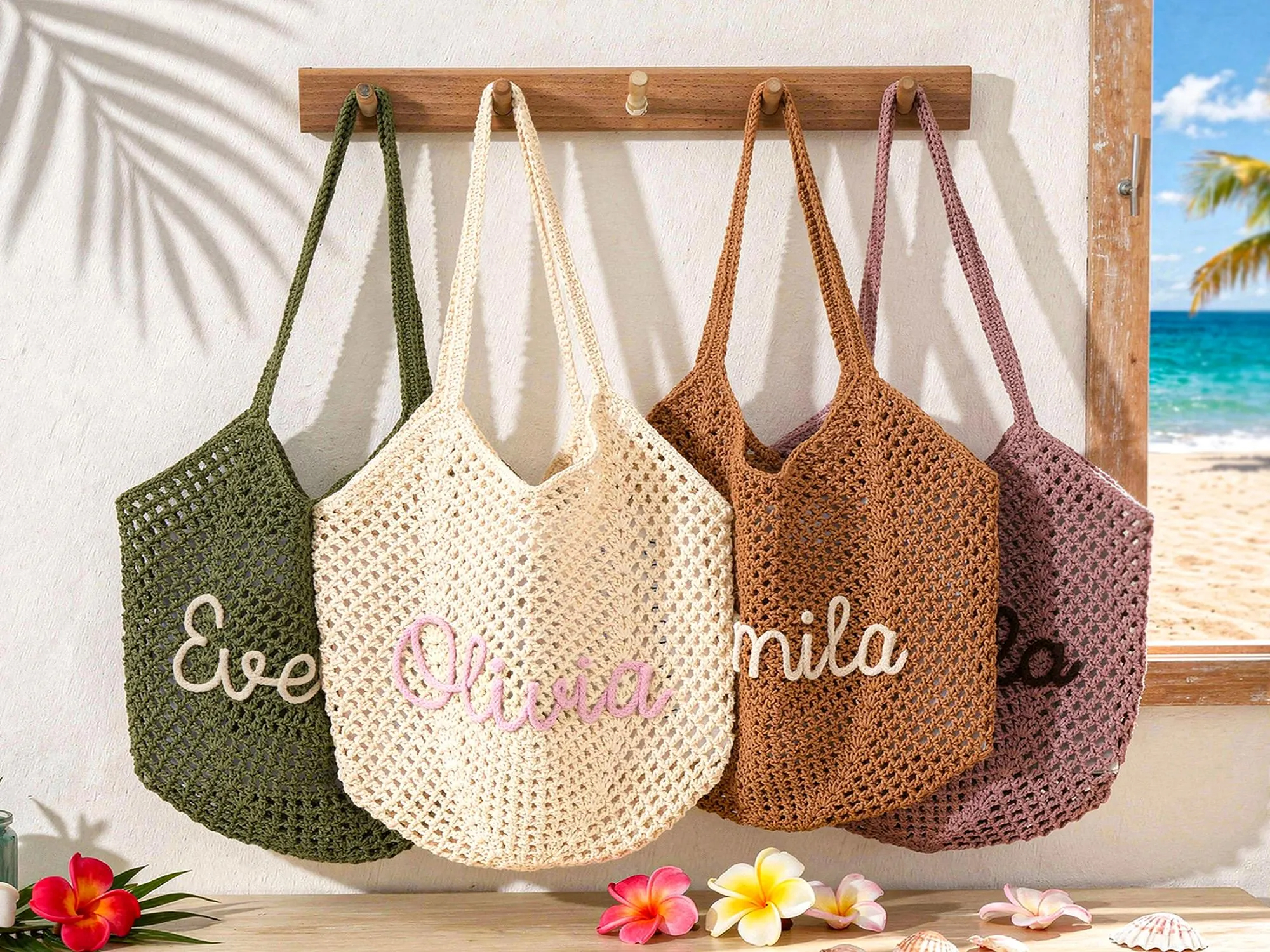 Personalized Beach Tote Bag