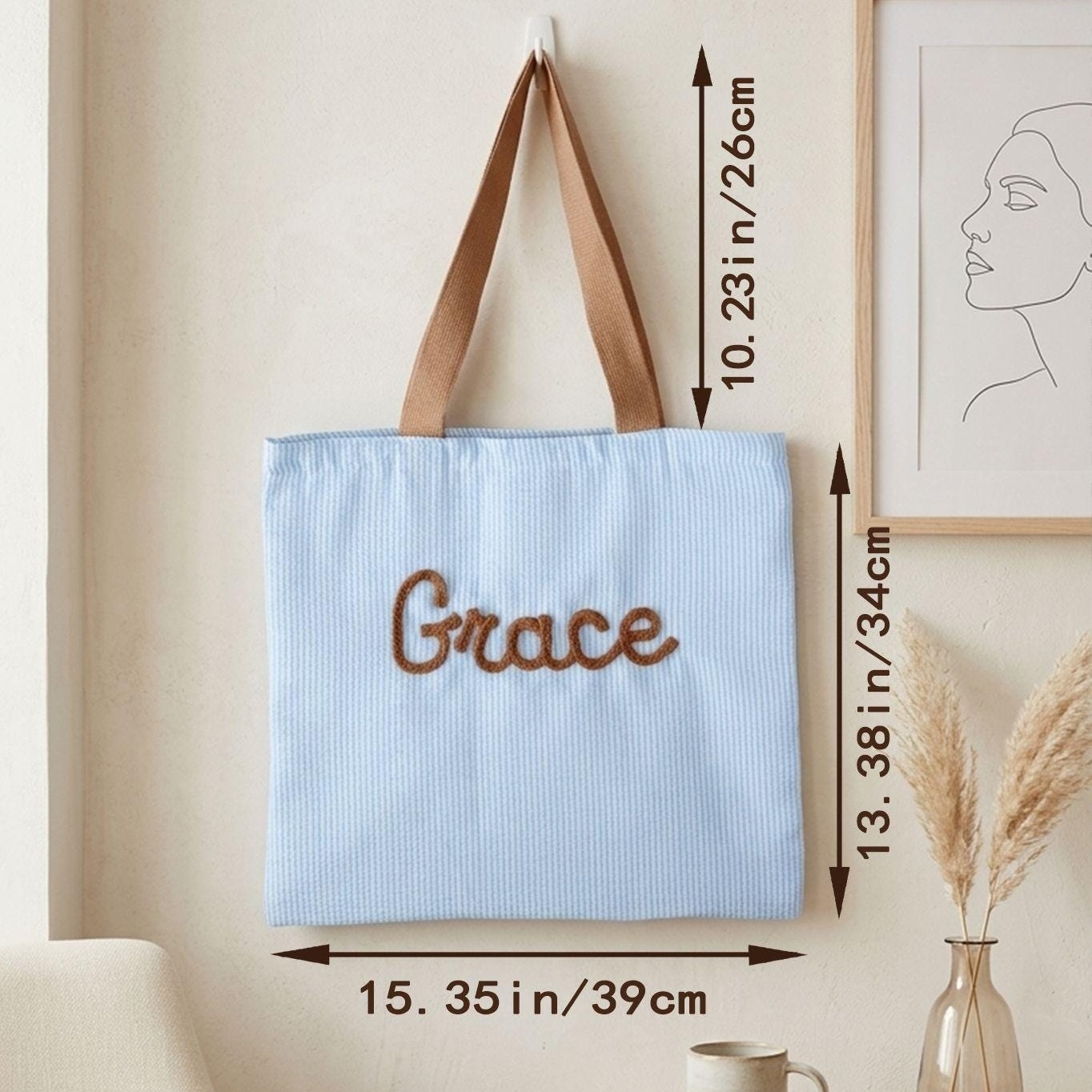 Personalized Beach Bag Custom Girls Trip Tote Bag