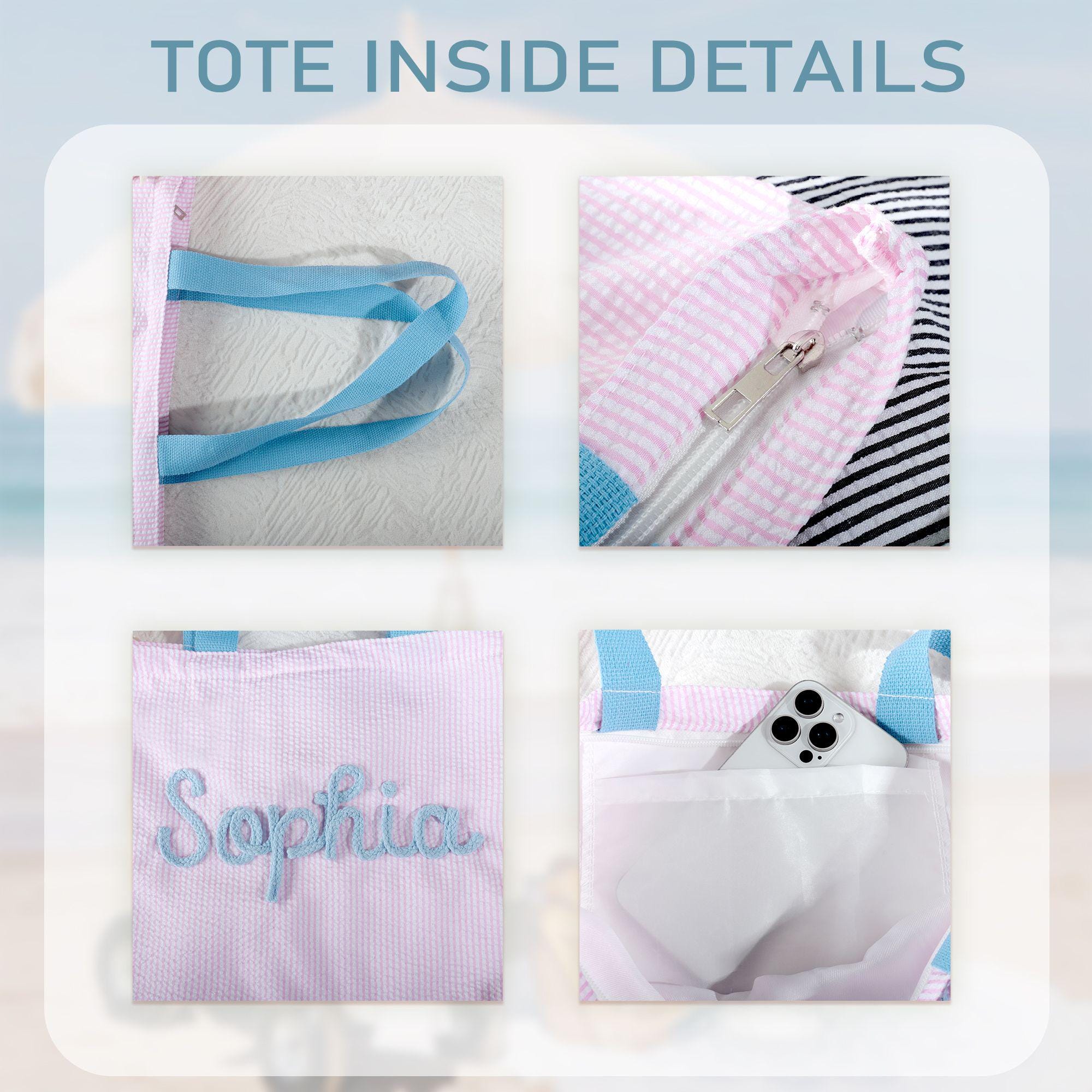 Personalized Beach Bag Custom Girls Trip Tote Bag