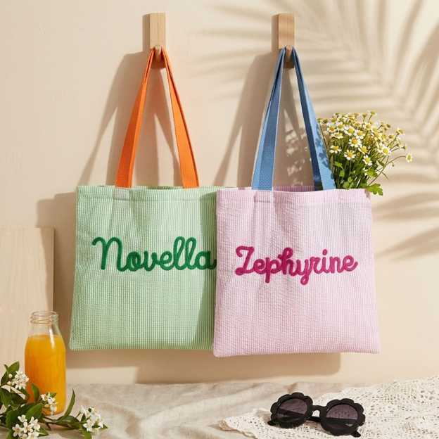 Personalized Beach Bag Custom Girls Trip Tote Bag