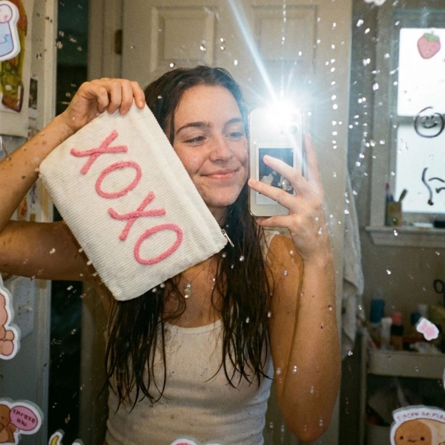 Personalized Bridesmaid Gift👝Custom Chenille Letter Makeup Bag