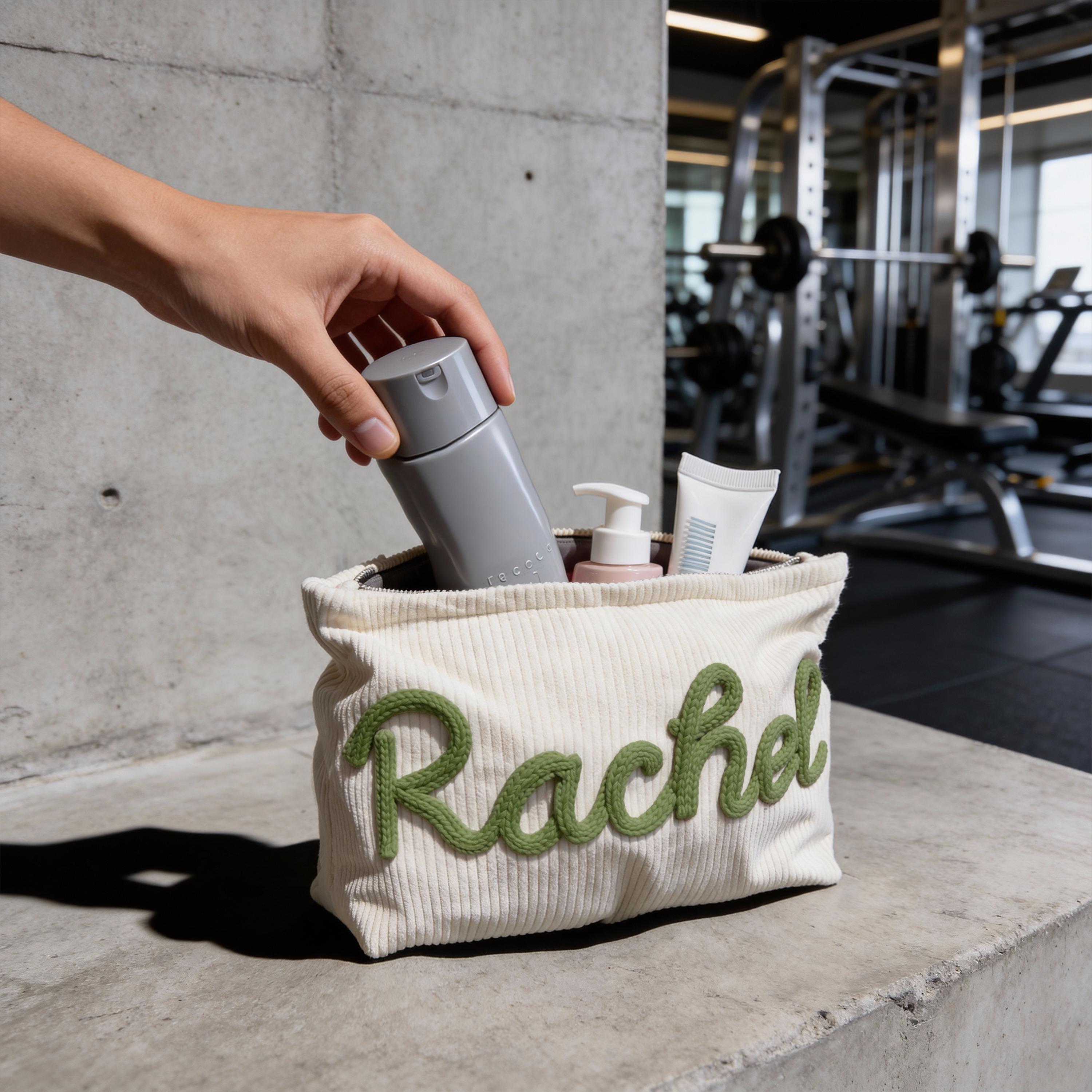 Personalized Bridesmaid Gift👝Custom Chenille Letter Makeup Bag