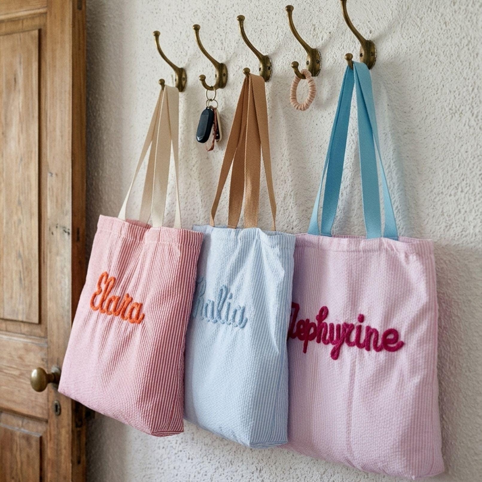 Personalized Beach Bag Custom Girls Trip Tote Bag