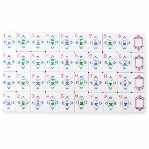 Lavender Dream Mahjong Tiles