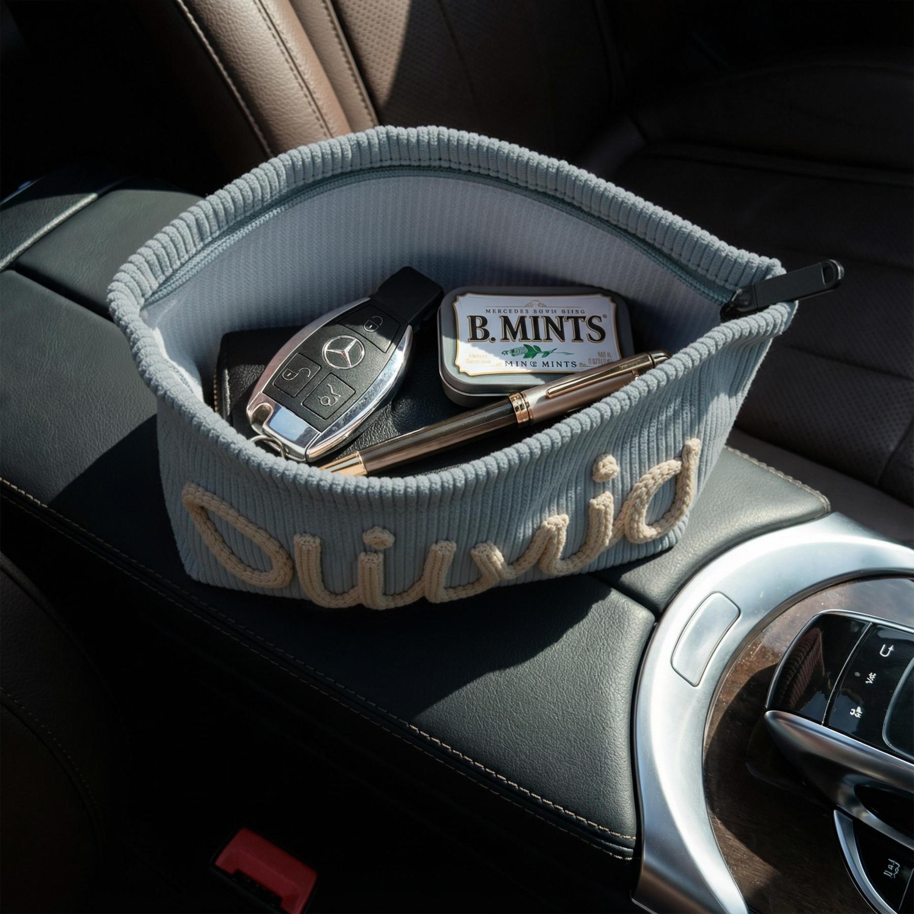 Personalized Bridesmaid Gift👝Custom Chenille Letter Makeup Bag