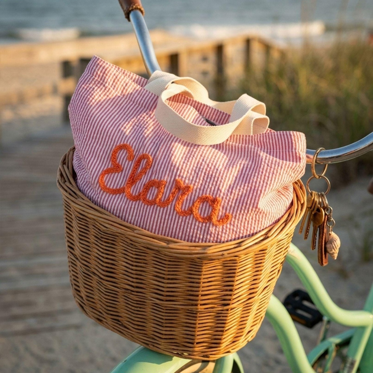 Personalized Beach Bag Custom Girls Trip Tote Bag