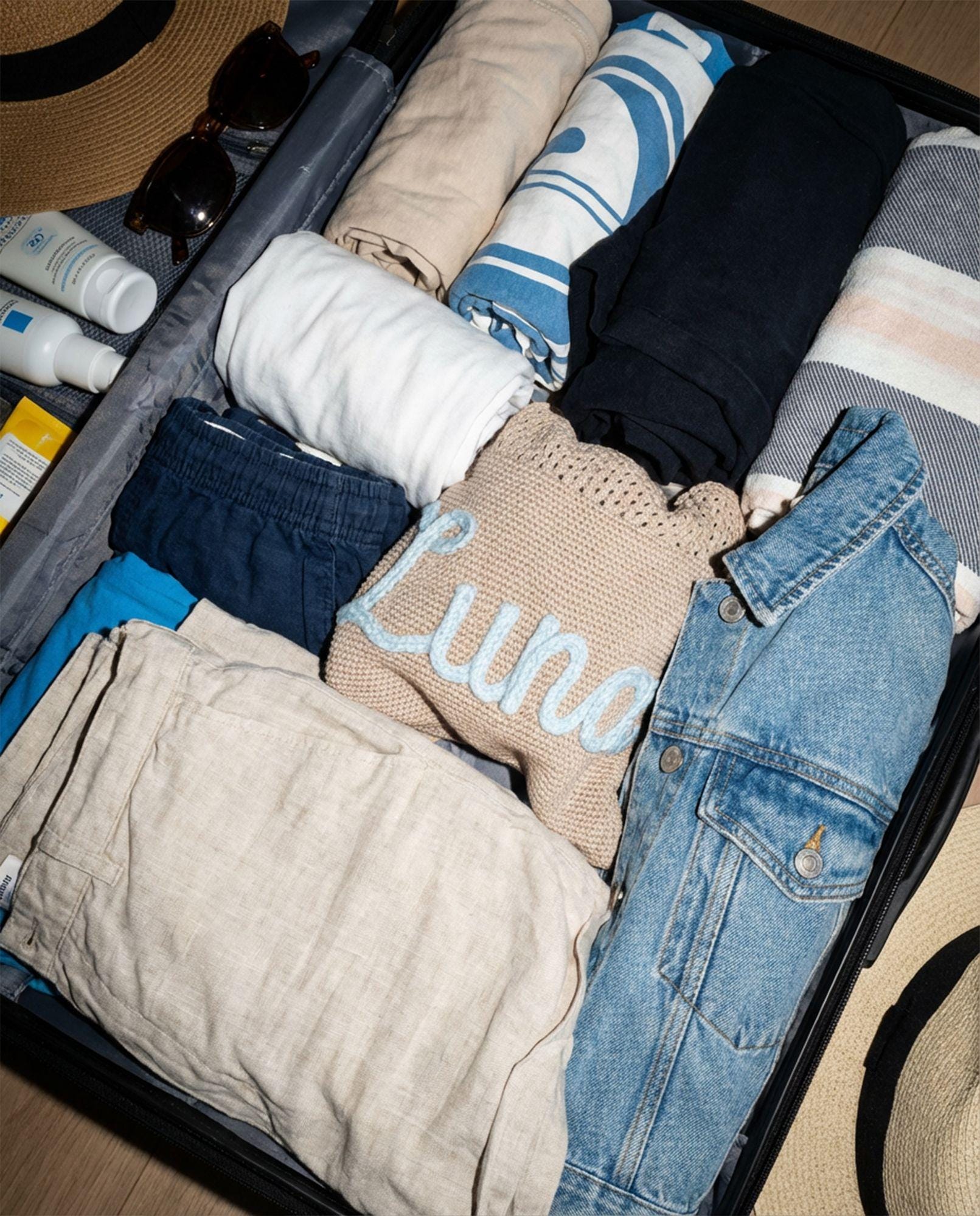 Custom Embroidered Knit Beach Tote Bag