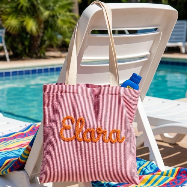 Personalized Beach Bag Custom Girls Trip Tote Bag