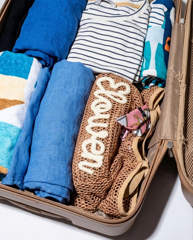 Custom Beach Bag Personalized Mesh Tote Bag