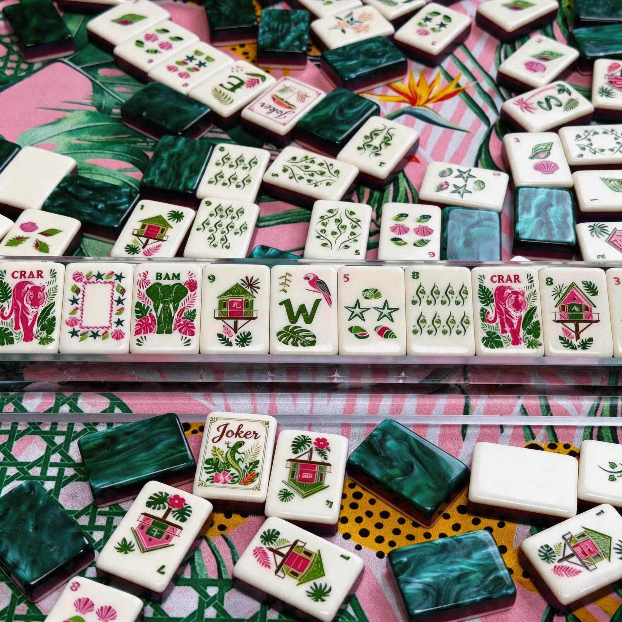 Tropical Cabana Mahjong Tiles