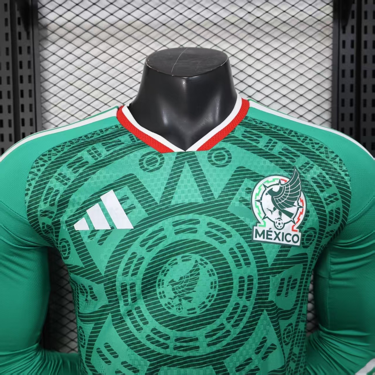2026 Long Sleeve Player Version Mexico National Team Home Soccer Jersey