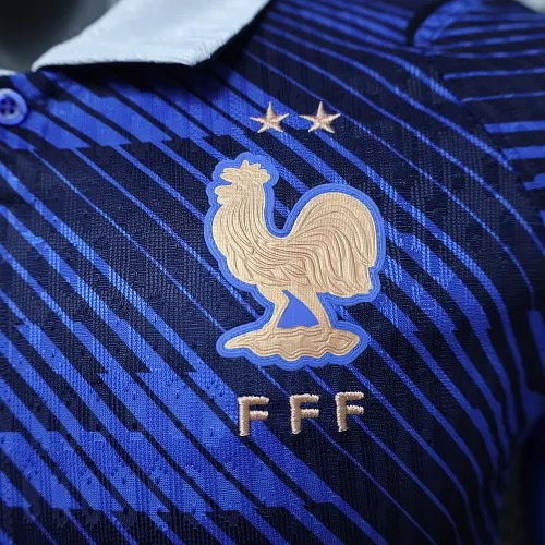 2026 Long Sleeve Player Version France National Team Home Soccer Jersey