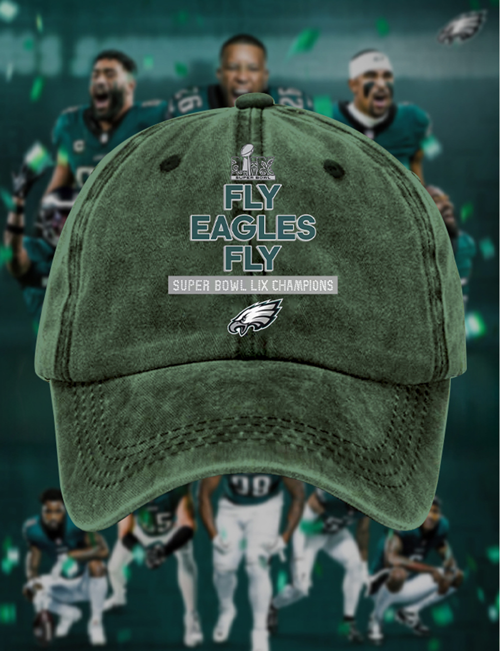 Fly Eagles Fly Super Bowl LIX Champions Cap